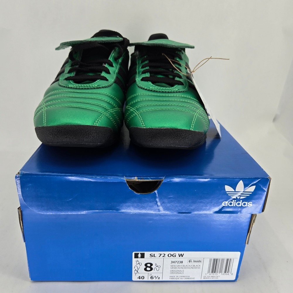 Adidas SL 72 OG W Metallic Green Black Women's Sneakers JH7238 Size 8 NEW - Picture 6 of 11